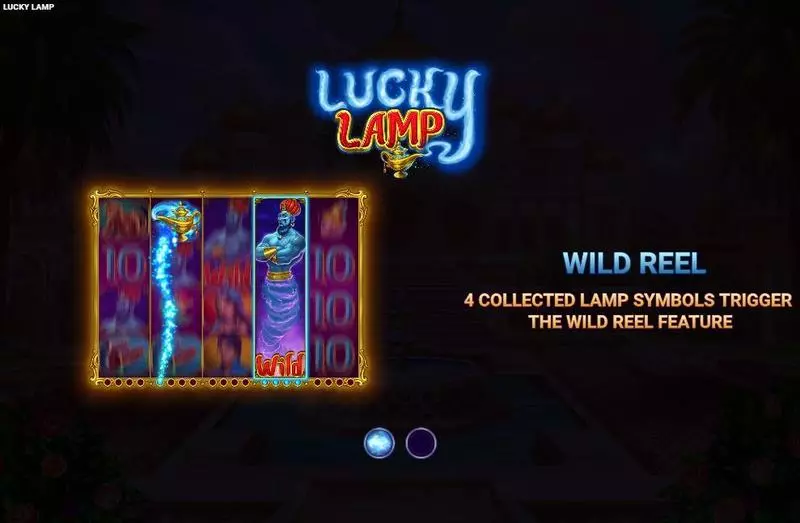 Lucky Lamp Wizard Games Slot Introduction Screen