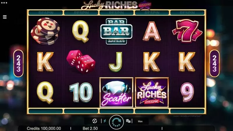 Lucky Riches Microgaming Slot Main Screen Reels