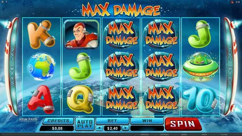 Max Damage Microgaming Slot Main Screen Reels