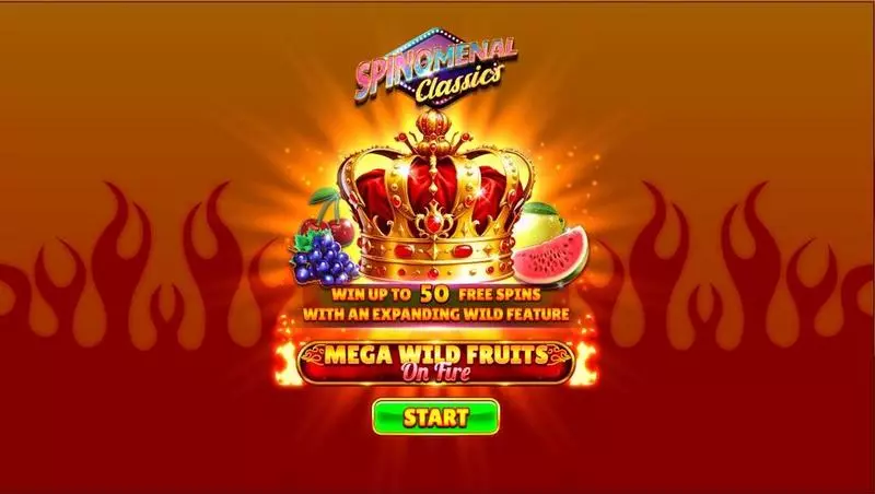 Mega Wild Fruits – On Fire Spinomenal Slot Introduction Screen