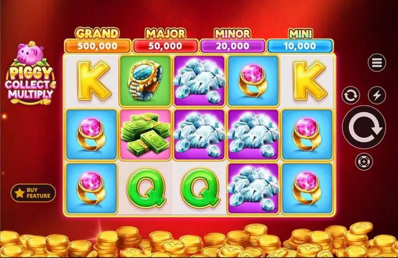 Piggy Collect & Multiply Apparat Gaming Slot Main Screen Reels