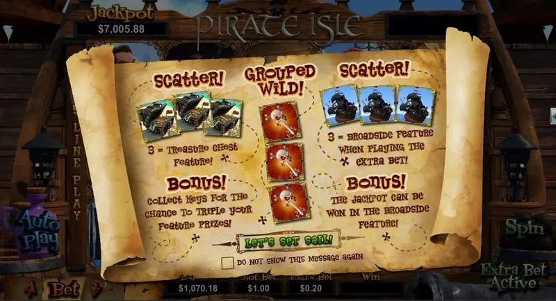 Pirate Isle - 3D RTG Slot Info and Rules