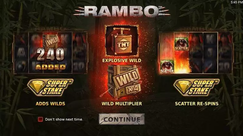 Rambo StakeLogic Slot Info and Rules