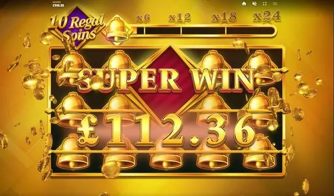 Regal Streak Red Tiger Gaming Slot Winning Screenshot