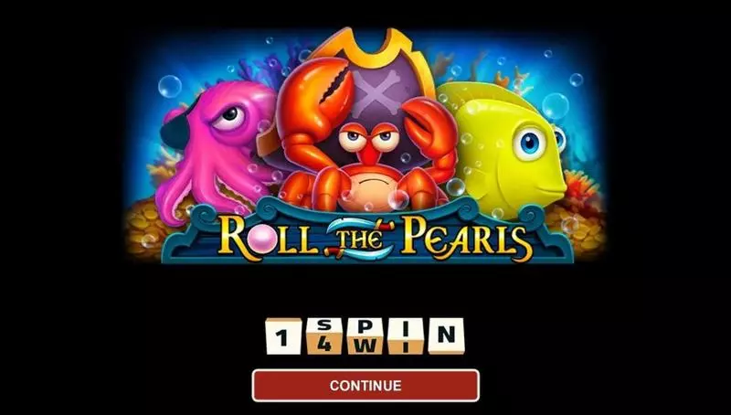 ROLL THE PEARLS HOLD AND WIN 1Spin4Win Slot Introduction Screen
