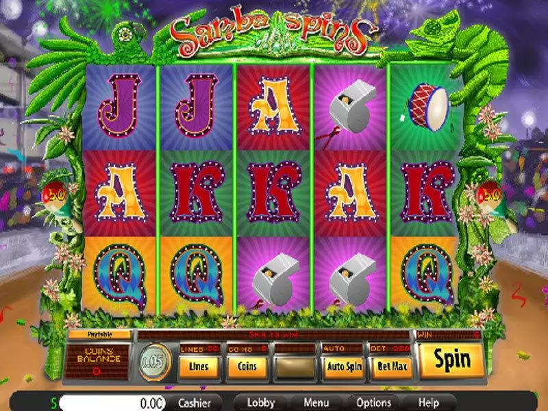 Samba Spins Saucify Slot Main Screen Reels