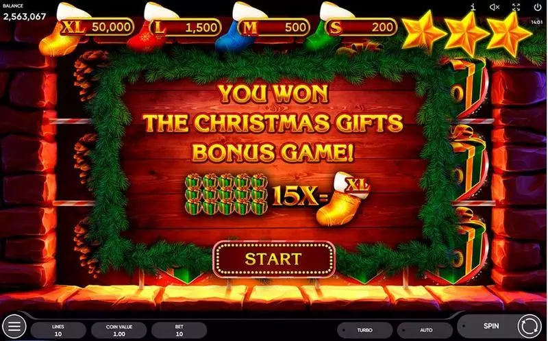 Santa's Gift Endorphina Slot Bonus 1