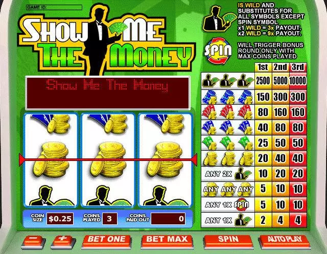 Show Me The Money Leap Frog Slot Main Screen Reels
