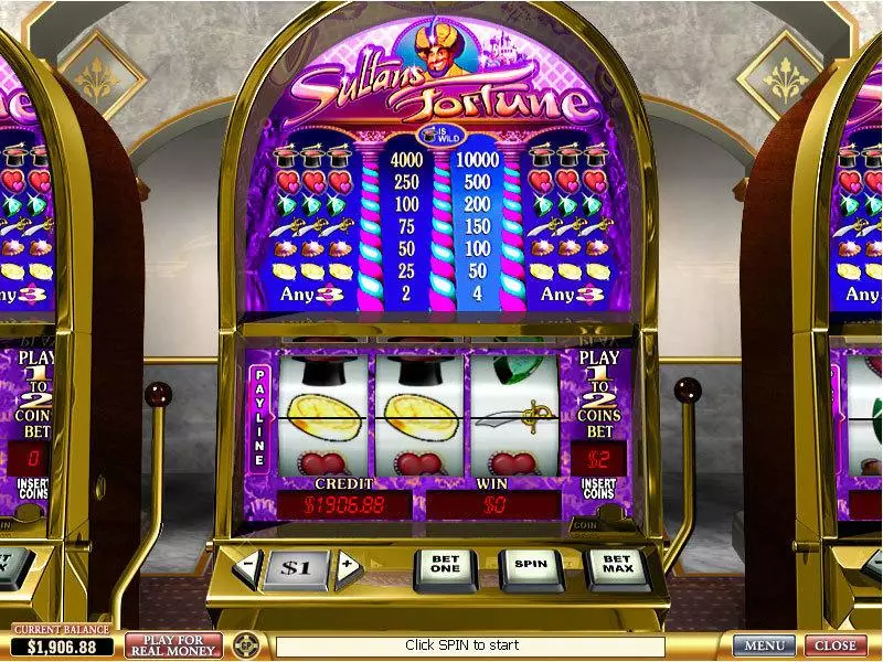 Sultan's Fortune PlayTech Slot Main Screen Reels