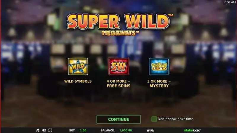 Super Wild Megaways StakeLogic Slot Info and Rules