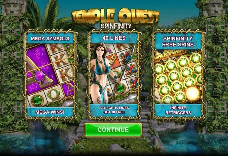 Temple Quest Spinfinity Big Time Gaming Slot Info and Rules