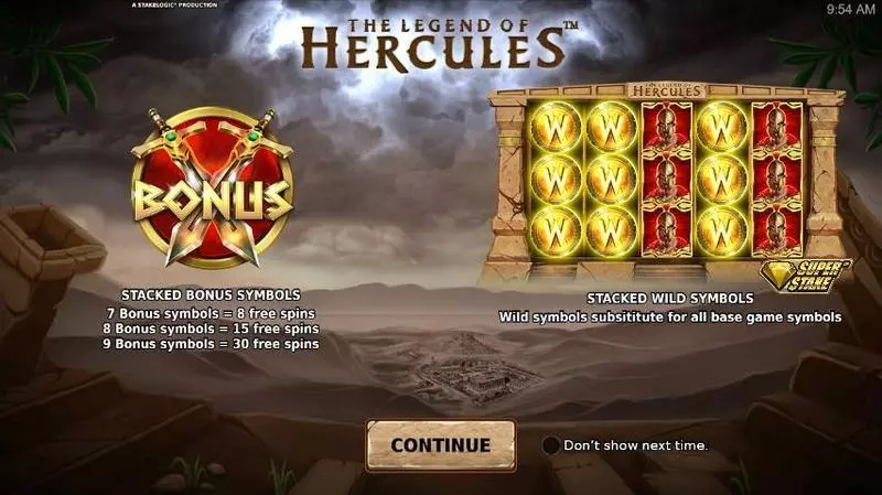 The Legend of Hercules StakeLogic Slot Info and Rules