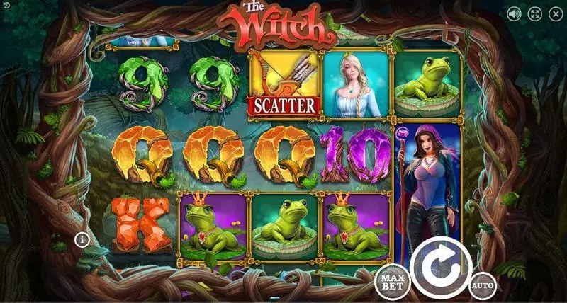 The Witch Booongo Slot Main Screen Reels