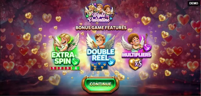 Triple Valentine Red Rake Gaming Slot Info and Rules