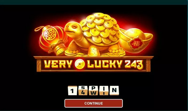 Very Lucky 243 1Spin4Win Slot Introduction Screen