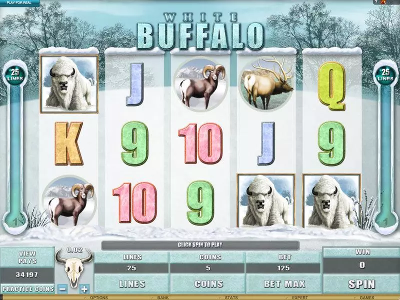 White Buffalo Genesis Slot Main Screen Reels