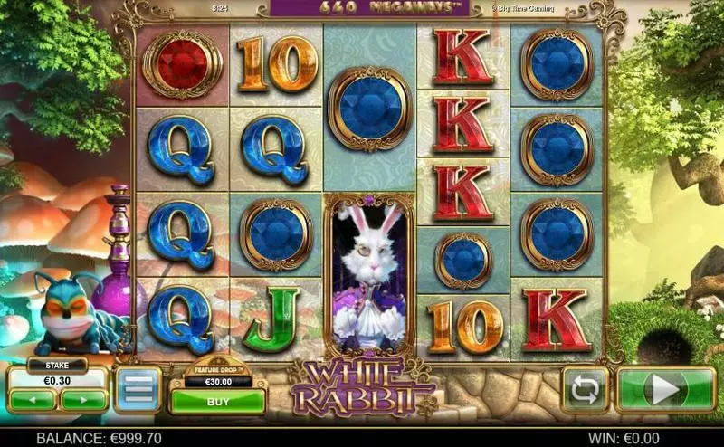 White Rabbit Big Time Gaming Slot Main Screen Reels
