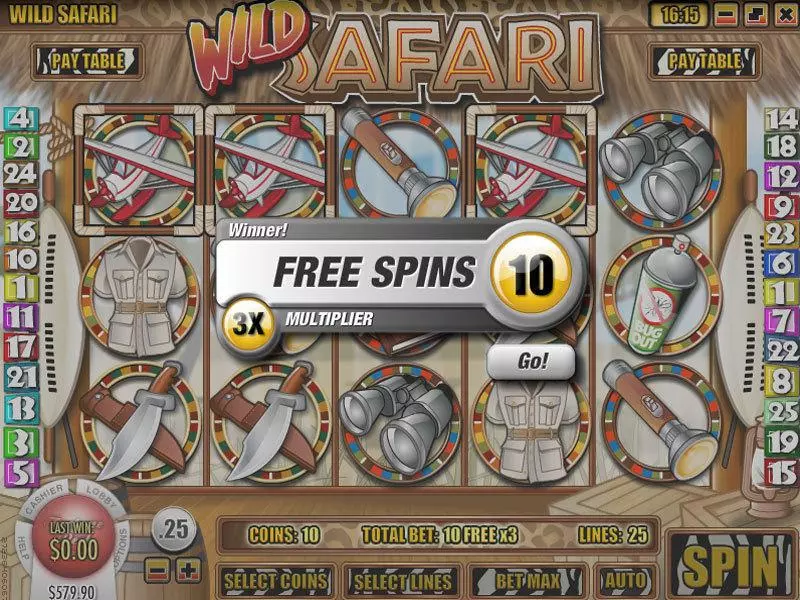 Wild Safari Rival Slot Bonus 1